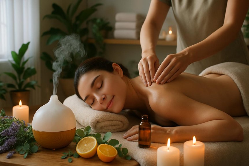 aromatherapy massage reduces stress