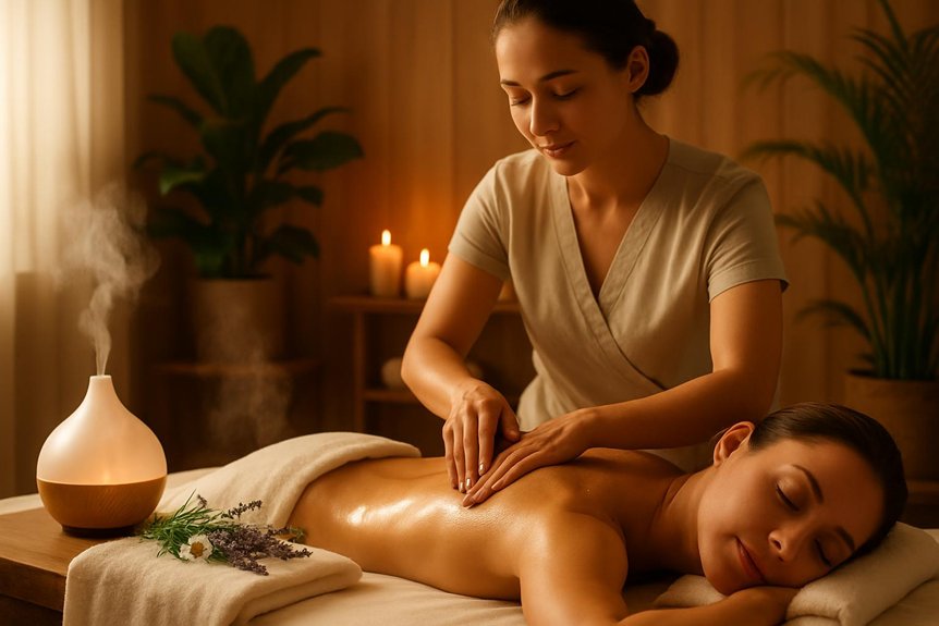 aromatherapy massage reduces stress
