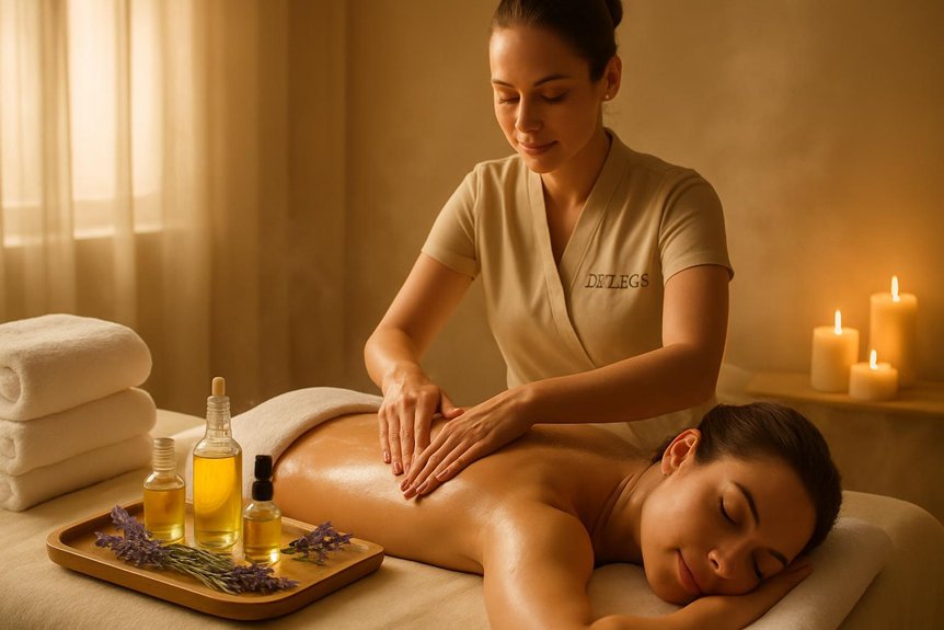 aromatherapy massage with decleor