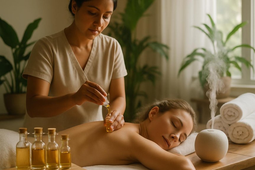 essential oil massage therapy