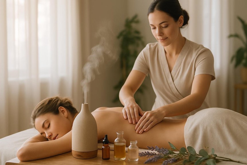 essential oils enhance holistic relaxation