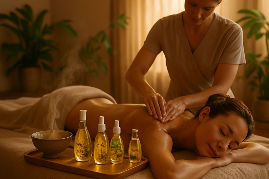 essential oils enhance massage therapy