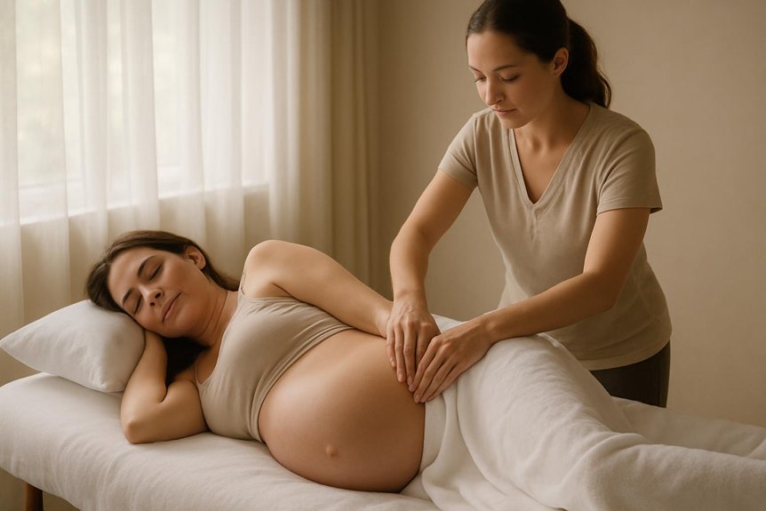 pregnancy comfort through massage