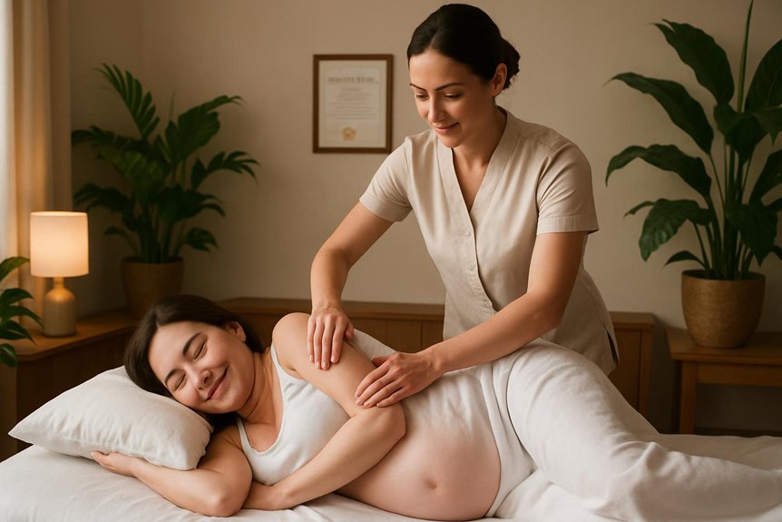 pregnancy specific massage safety