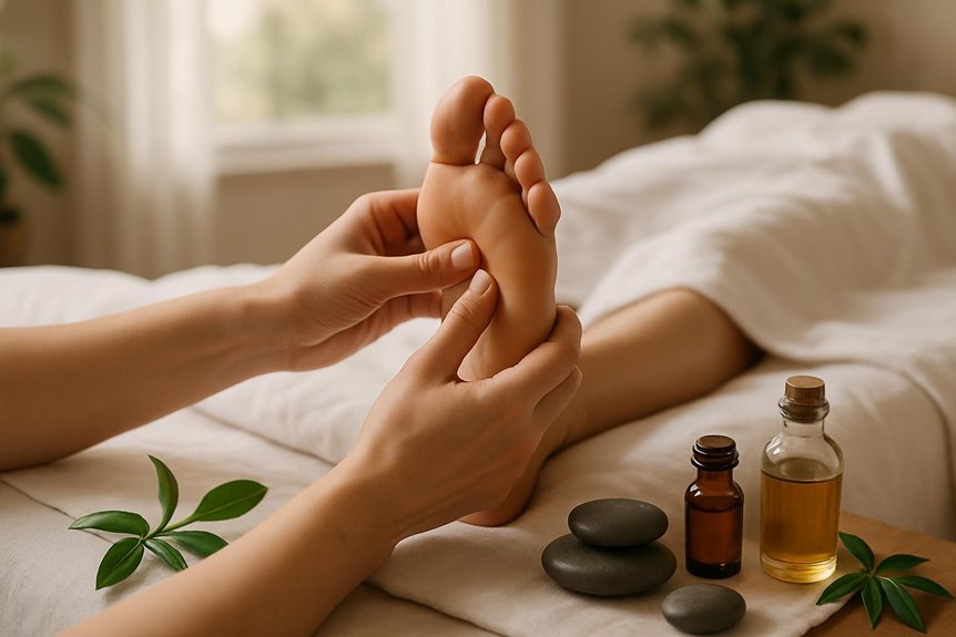 reflexology enhances relaxation balance