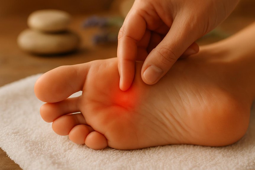reflexology pain indicating imbalance