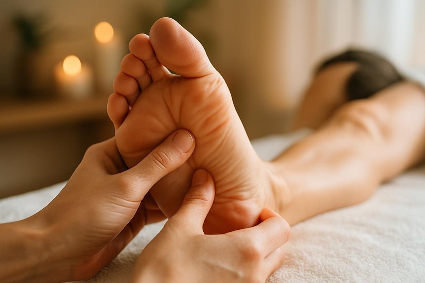 reflexology points sensitivity assessment