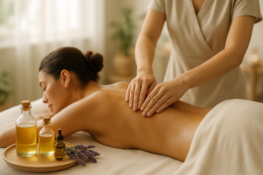 soothing scented massage therapy
