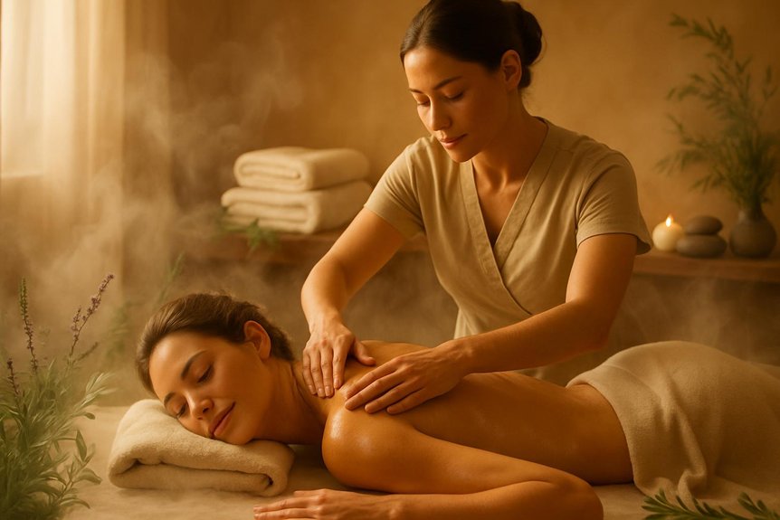 therapeutic aromatherapy muscle relief
