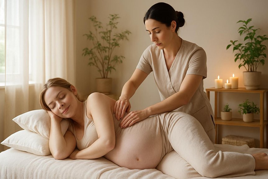 cautious early pregnancy massage