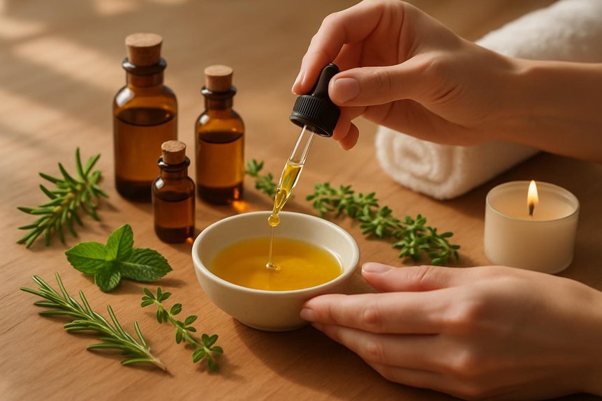 create custom massage oil blends