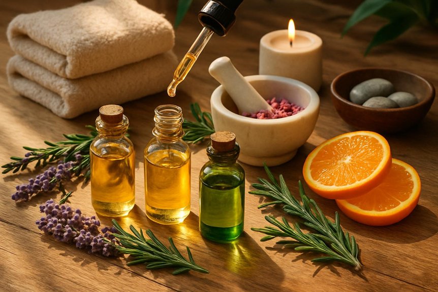 create homemade massage oils