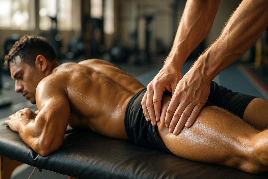 enhances athletic performance through massage