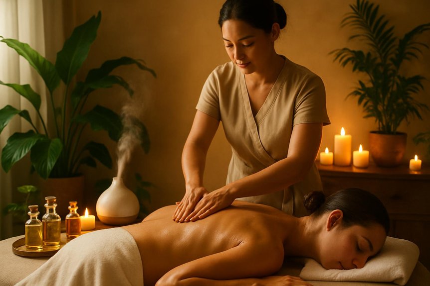 full body aromatic therapeutic technique