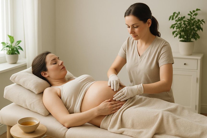 gentle adaptive pregnancy massage