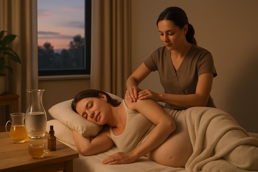 post massage hydration and comfort