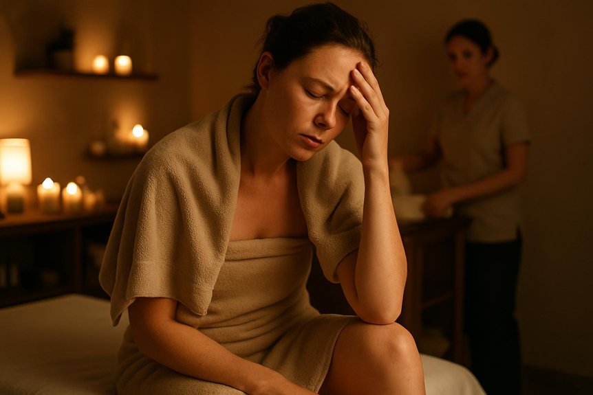 post massage physiological responses