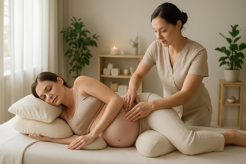 pregnancy specific positioning and cushions