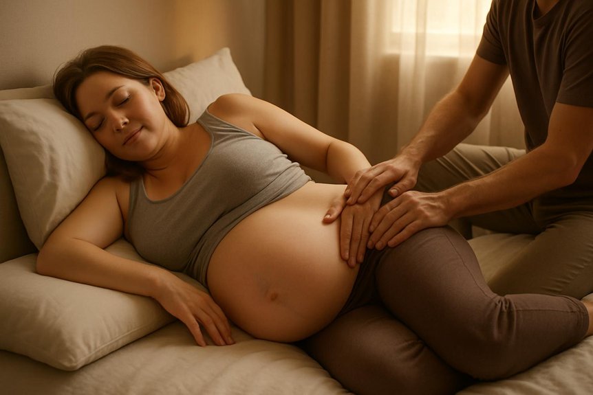 safe adapted pregnancy massage