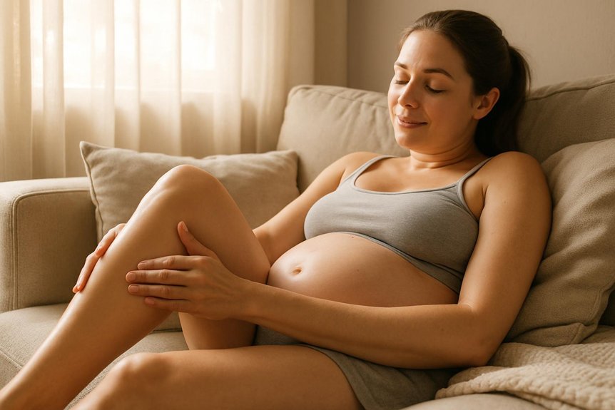 safe pregnancy leg massage