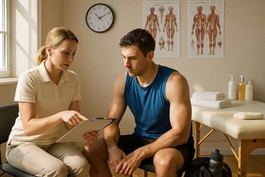 session duration depends on injury