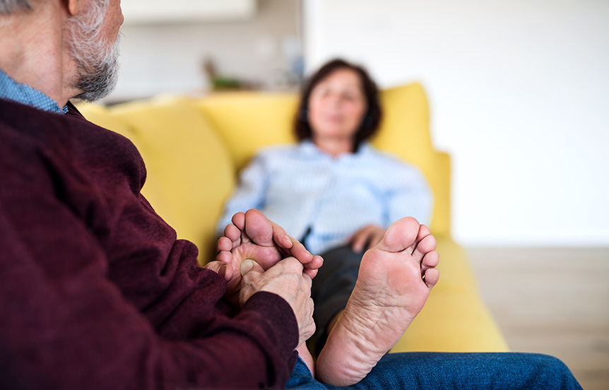 Reflexology foot massage to support women during menopause
