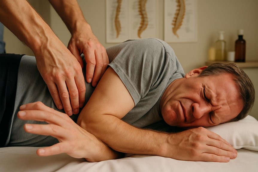 careful cautious massage approach