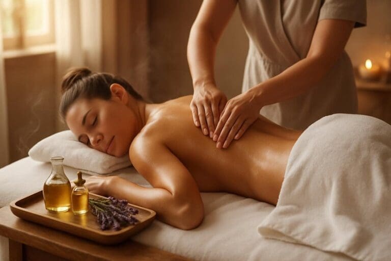 full body essential oil massage