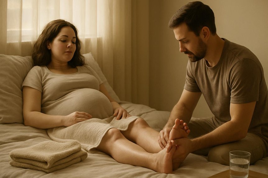 gentle pregnancy safe foot massage