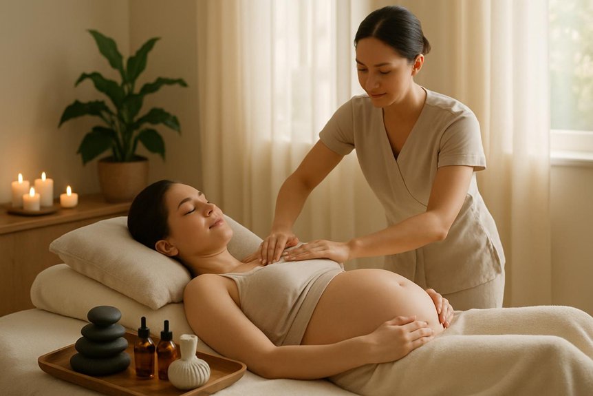 gentle safe prenatal massage