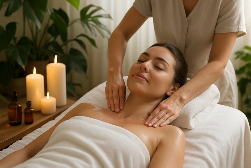 holistic relaxation with essential oils