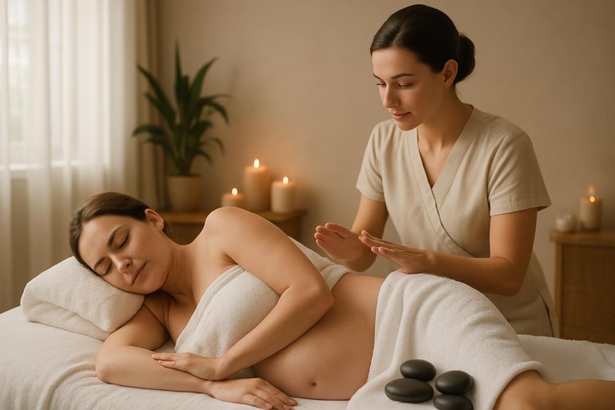 hot stone massage pregnancy