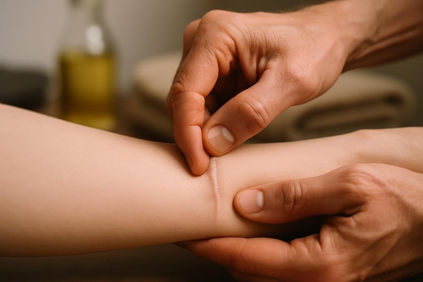 massage aids scar healing