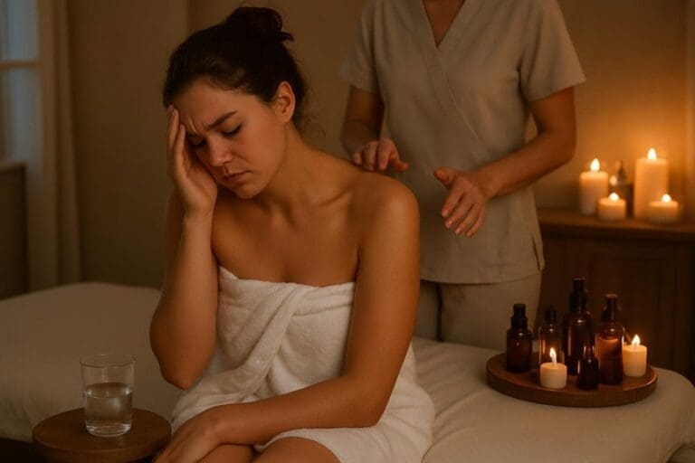 post massage discomfort symptoms