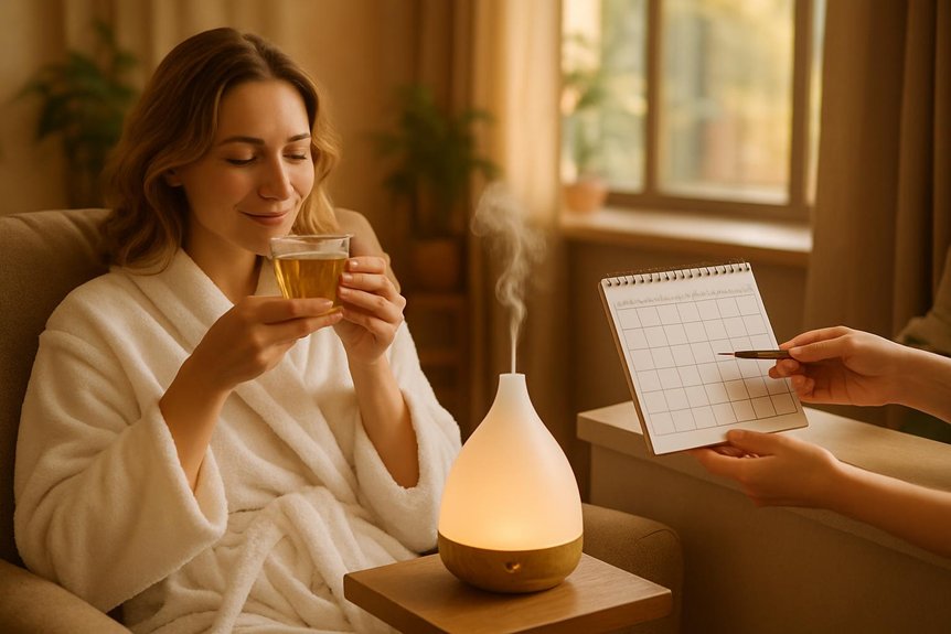 regular aromatherapy massage schedule