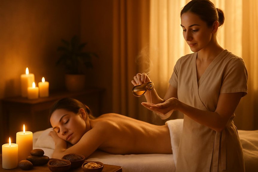 relaxing aromatic massage experience