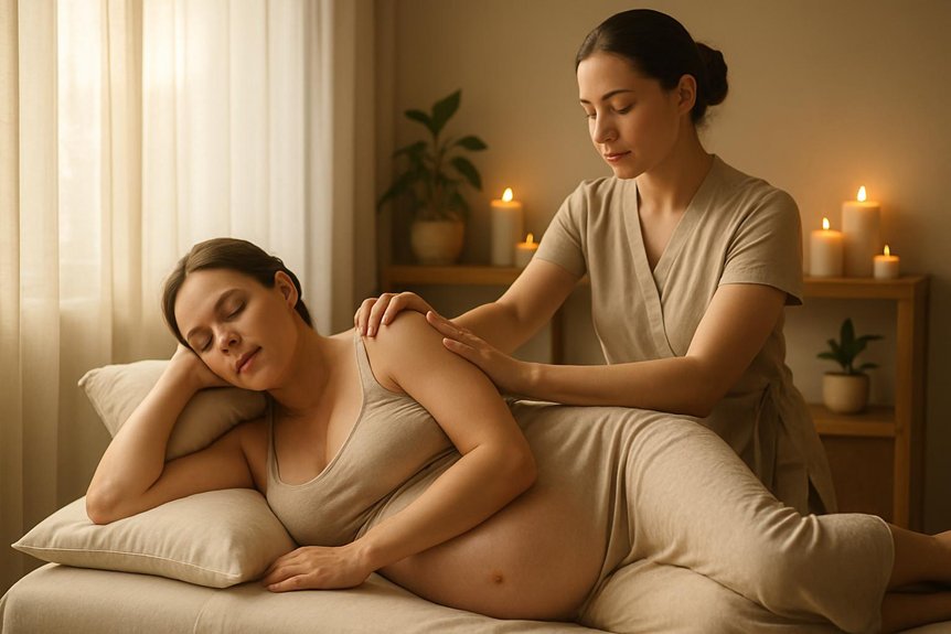 safe gentle prenatal massage