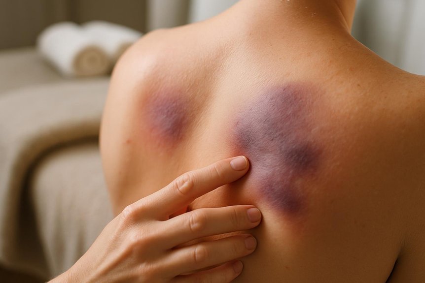 soreness versus bruising distinction