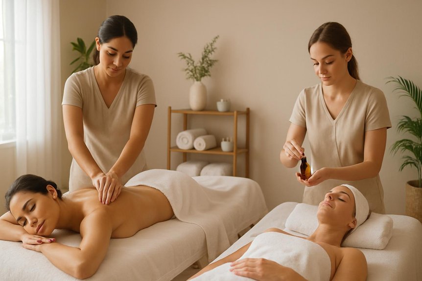 therapeutic relaxing massage technique