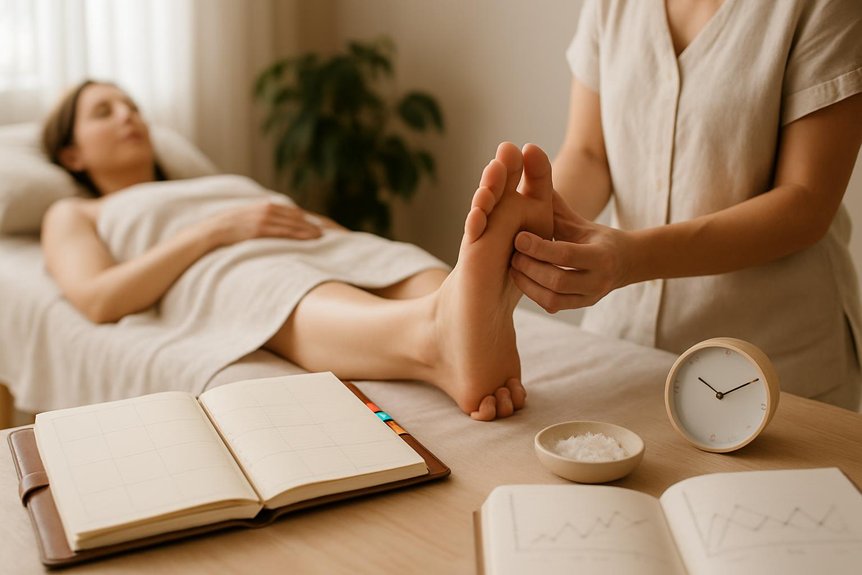 baseline driven monitored reflexology plan