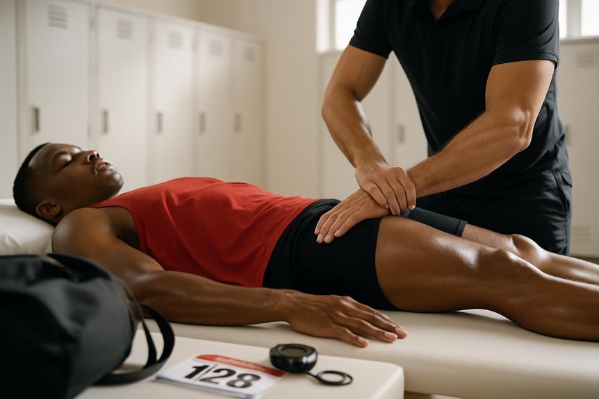 brisk warming mobilising pre event massage