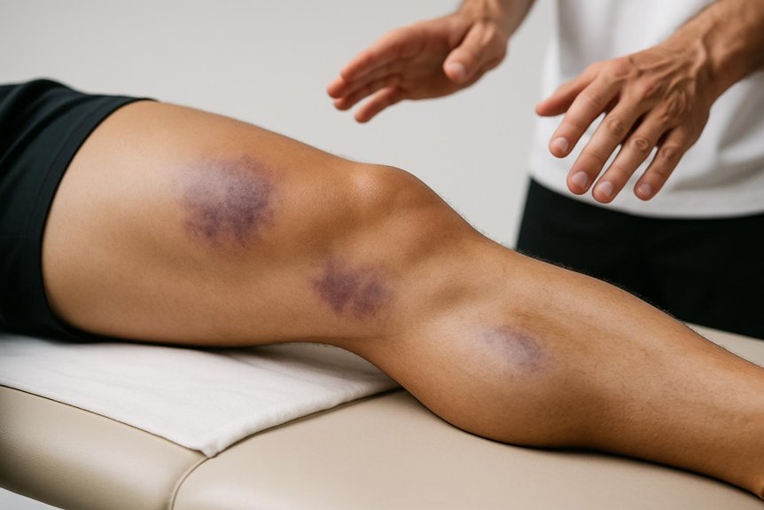 bruising on large muscles