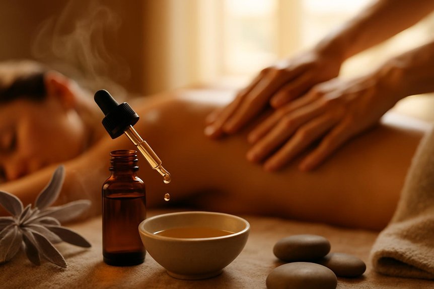 calming aromatherapy for massage