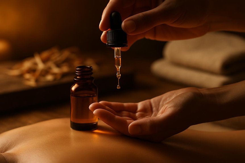 calming cedarwood aromatherapy massage