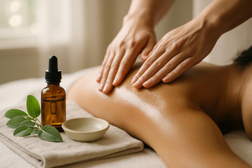 calming grounding massage for stress