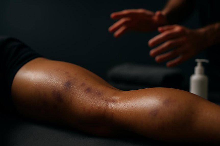 deep pressure breaks capillaries
