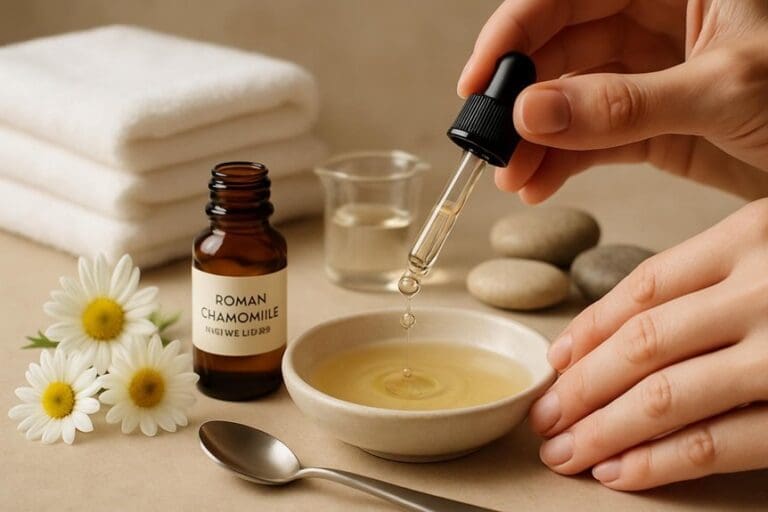 diluted roman chamomile massage