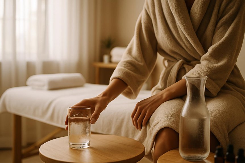 drink water after deep tissue