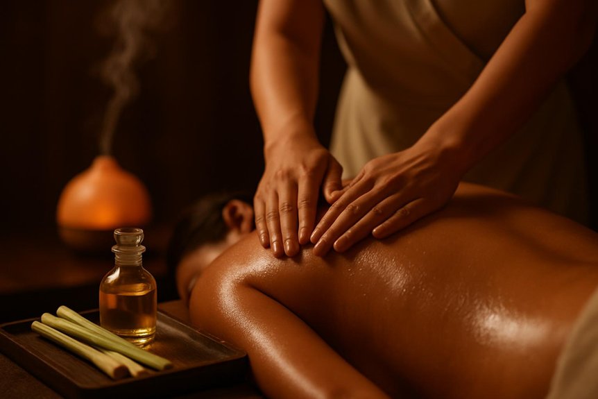 energizing calming muscle relief aroma