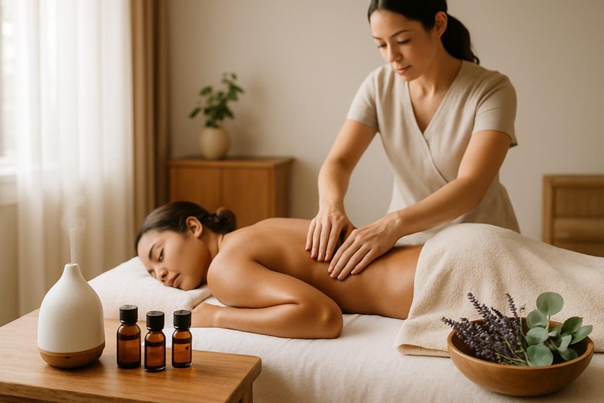 essential oil tailored relaxation massage